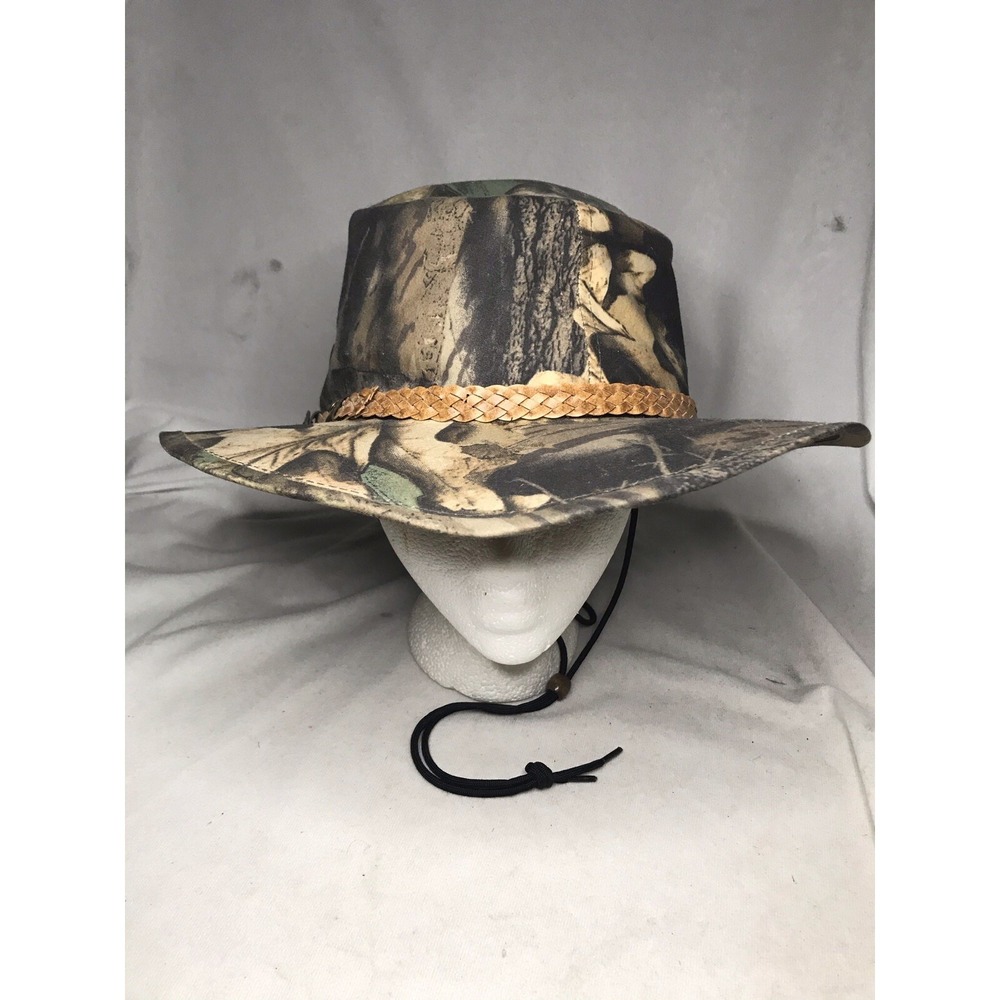 Australian Stockman Outfitters Camo Dundee Outback Ranch Hat Made in USA Large